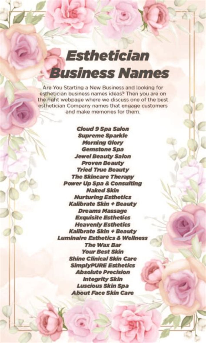 Unveiling The Secrets To Enchanting Esthetician Names For Instagram